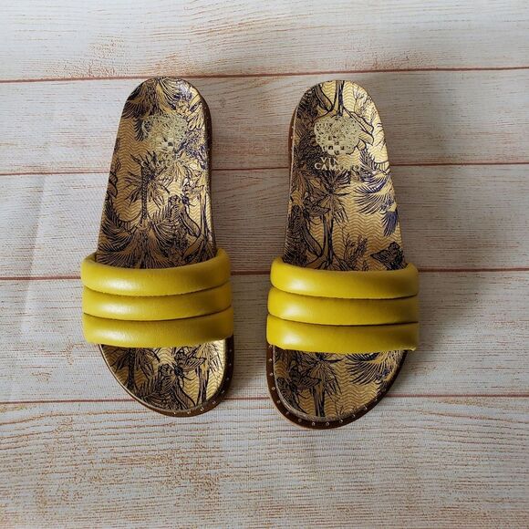 Vince Camuto Kander Leather Slip On Slide Sandals Women's Size/Width 7.5M - Picture 4 of 14